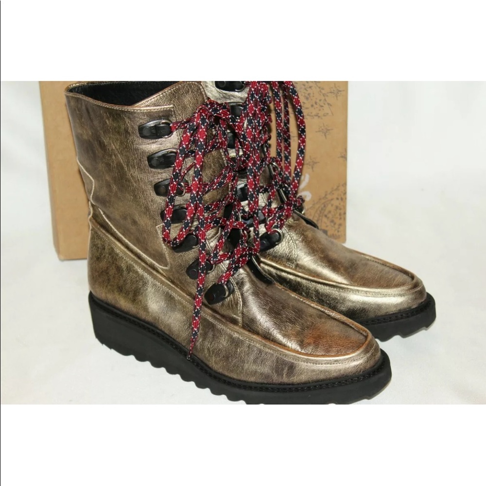 New! Free people Fallon leather ankle hiker boots